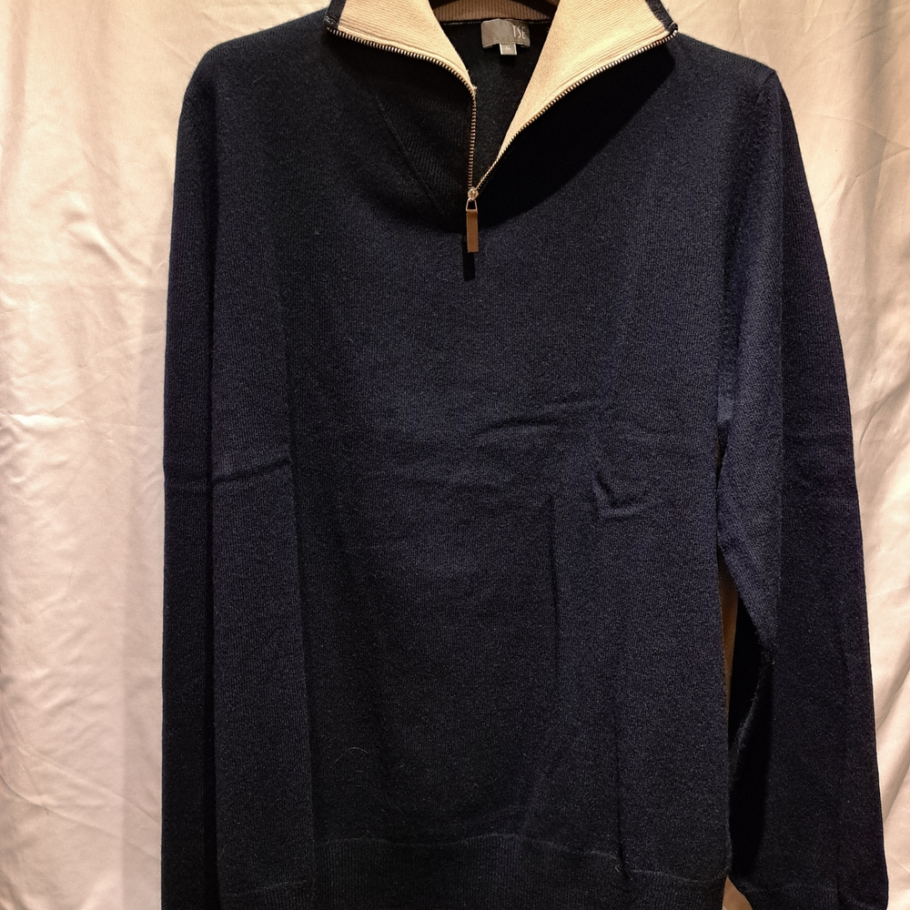 Men's Navy Half-Zip Sweater